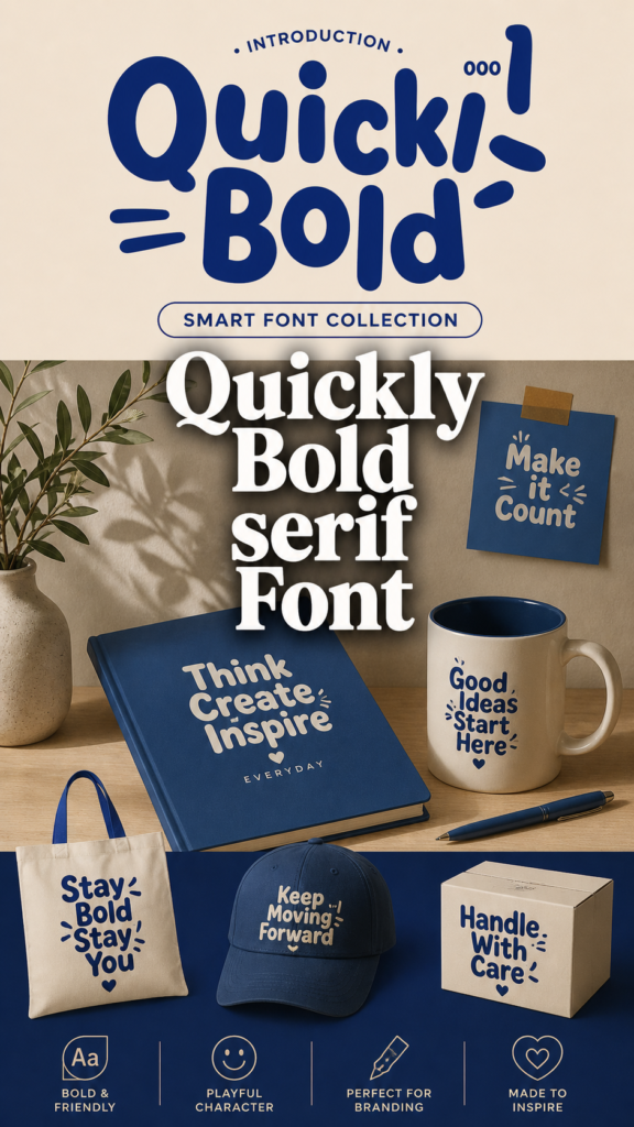 Quickly Bold Serif Font