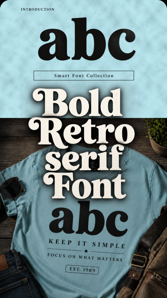 Bold Retro serif Font