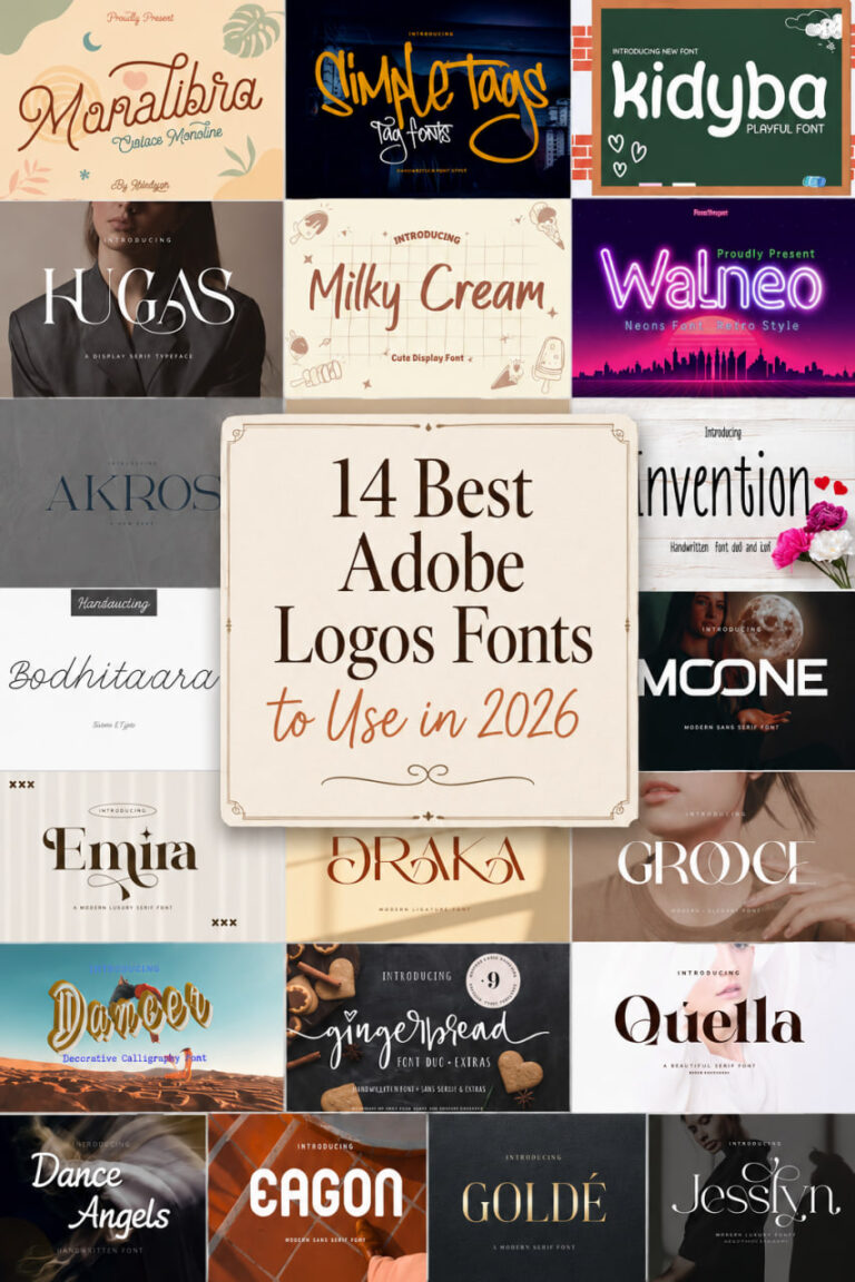 14 Best Adobe Logos Fonts to Use in 2026: Modern Trends & Classics