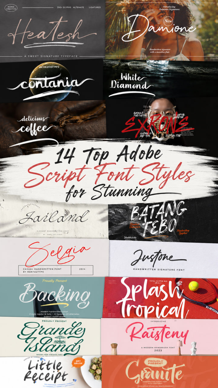 14 Top Adobe Script Font Styles for Stunning