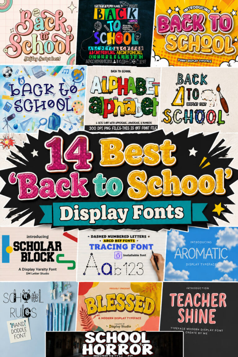 14 Best ‘Back to School’ Display Fonts for Every Classroom Project