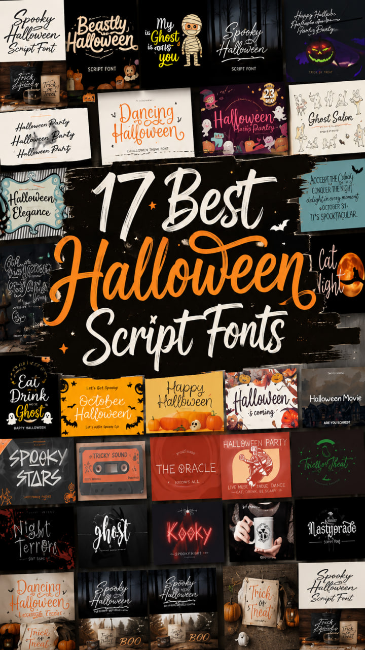 17 Best Halloween Script Fonts for Spooky, Handwritten Charm